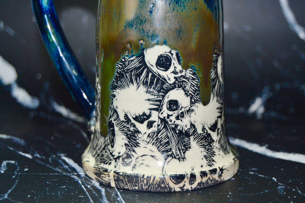 Drippy Skull Mug